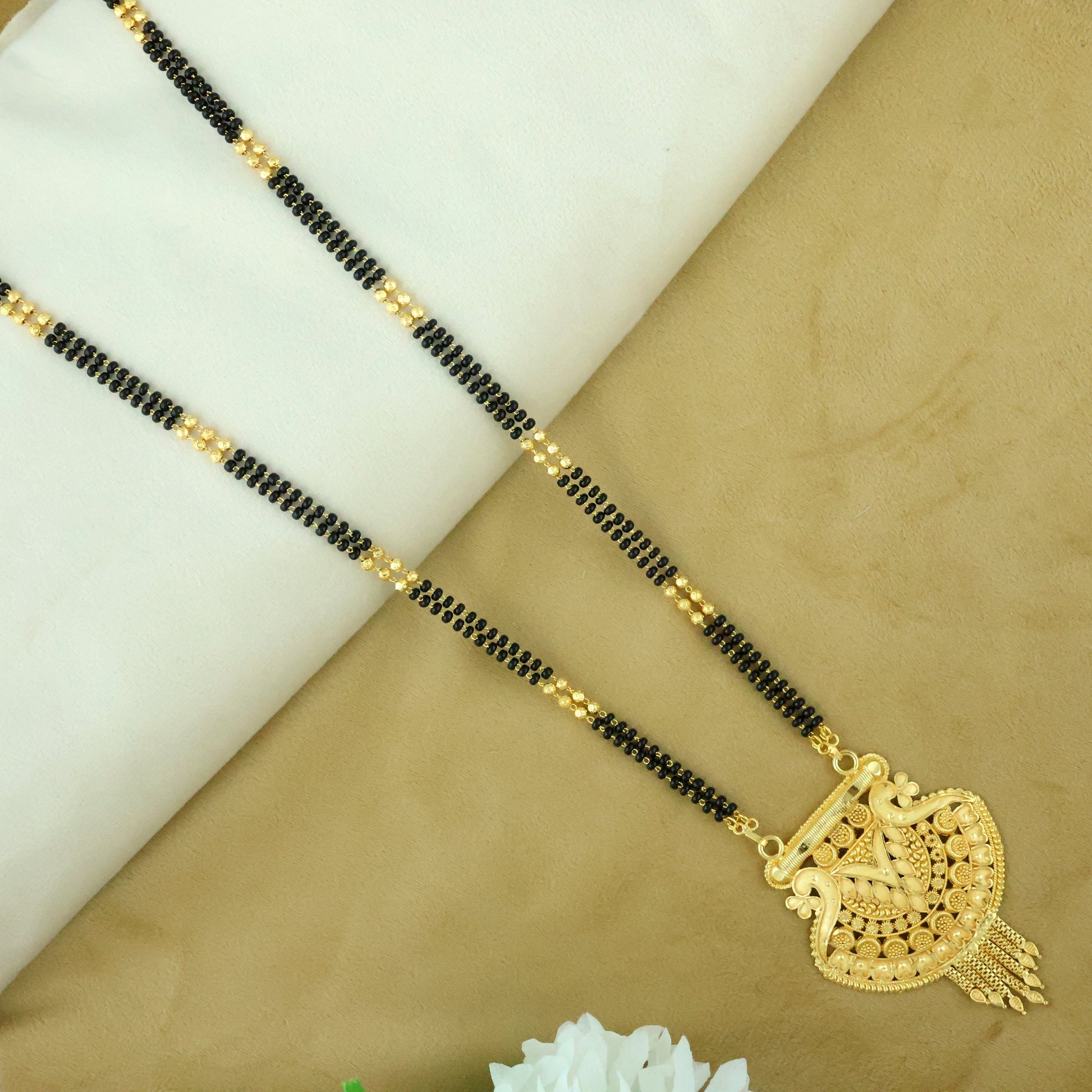 Gold Plated Mangalsutra Long Chain | Buy Mangalsutra online From Mekkna