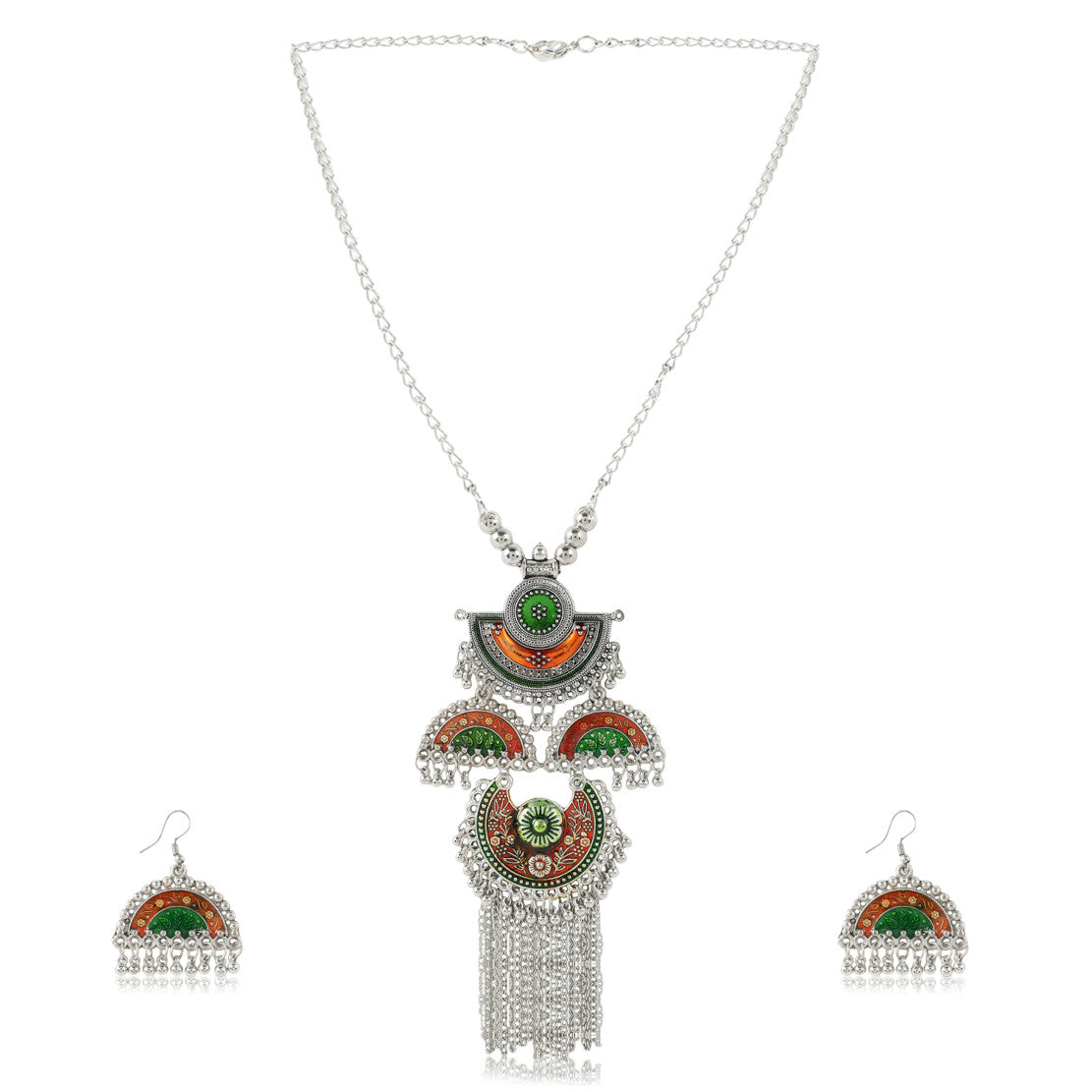 Necklace with Earrings for Women | Buy Jewellery set Online from Mekkna