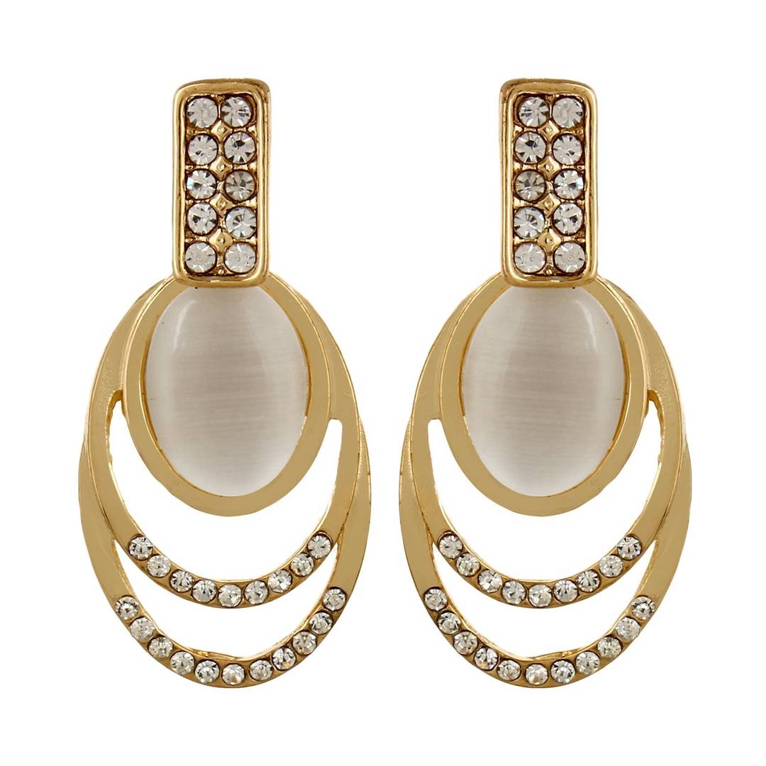 Gold Plated Drop  Earrings