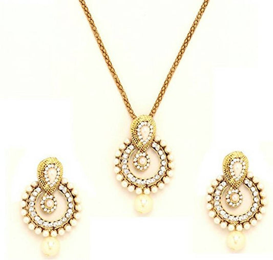 Pearl Pendant Set Jewellery