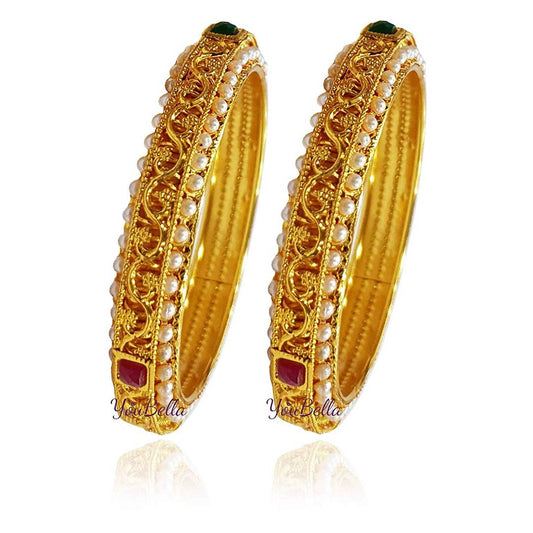 Golden Alloy Bangles