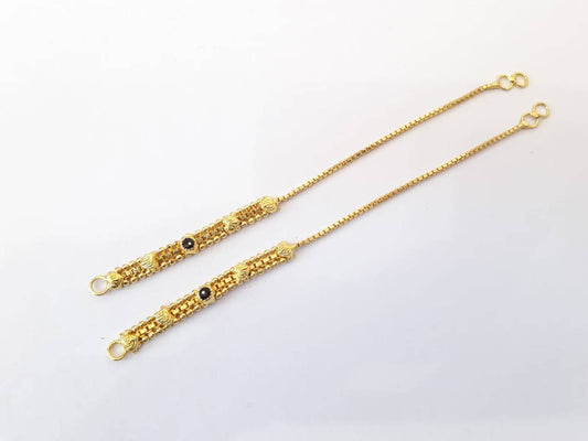 Traditional Gold Plated Ear Chain For Women