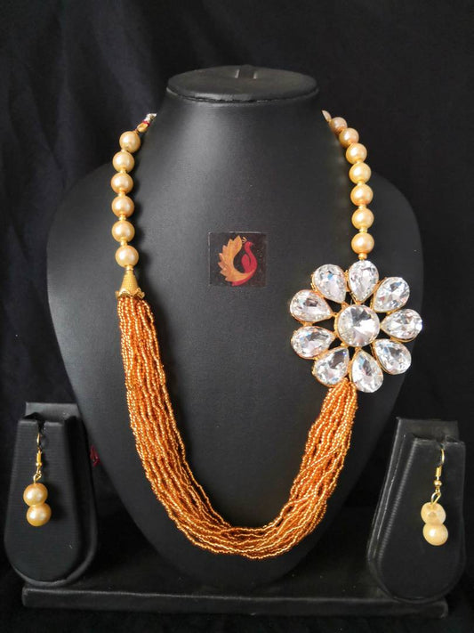 Moti Necklace with earing