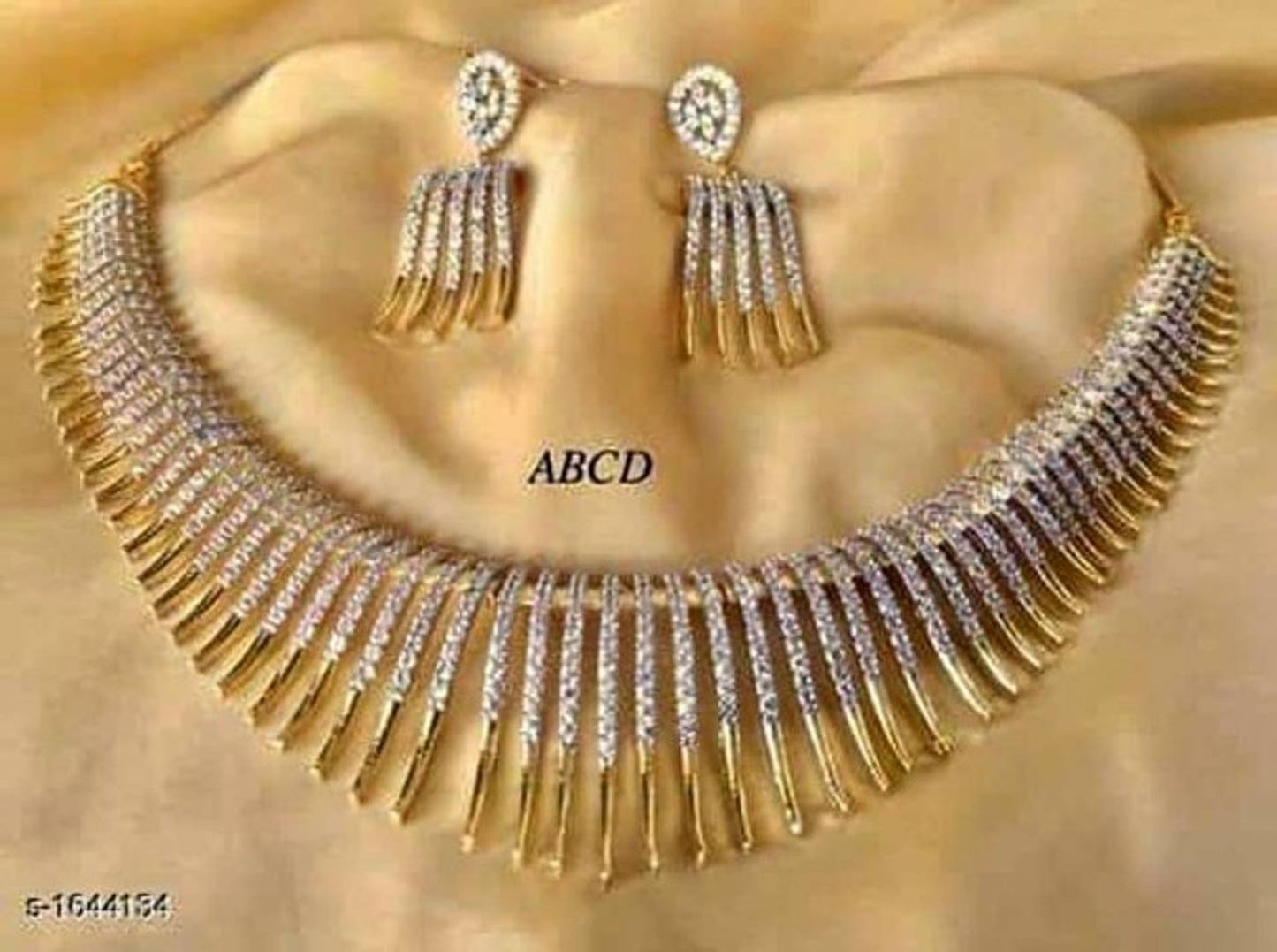 American Diamond Jewellery Set For Woman