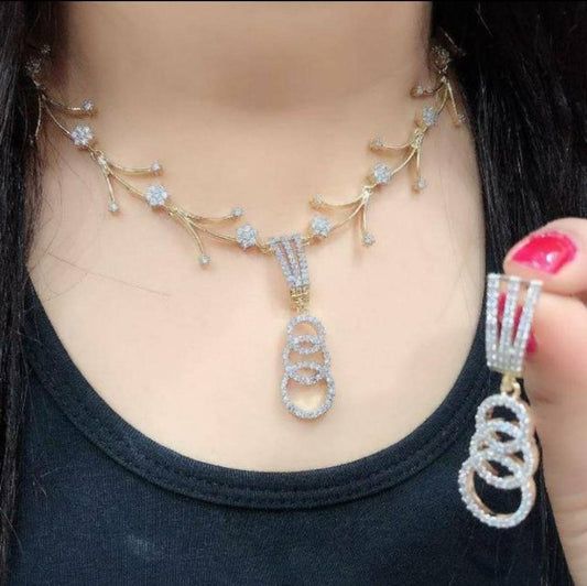 Trendy AD Jewellery Set