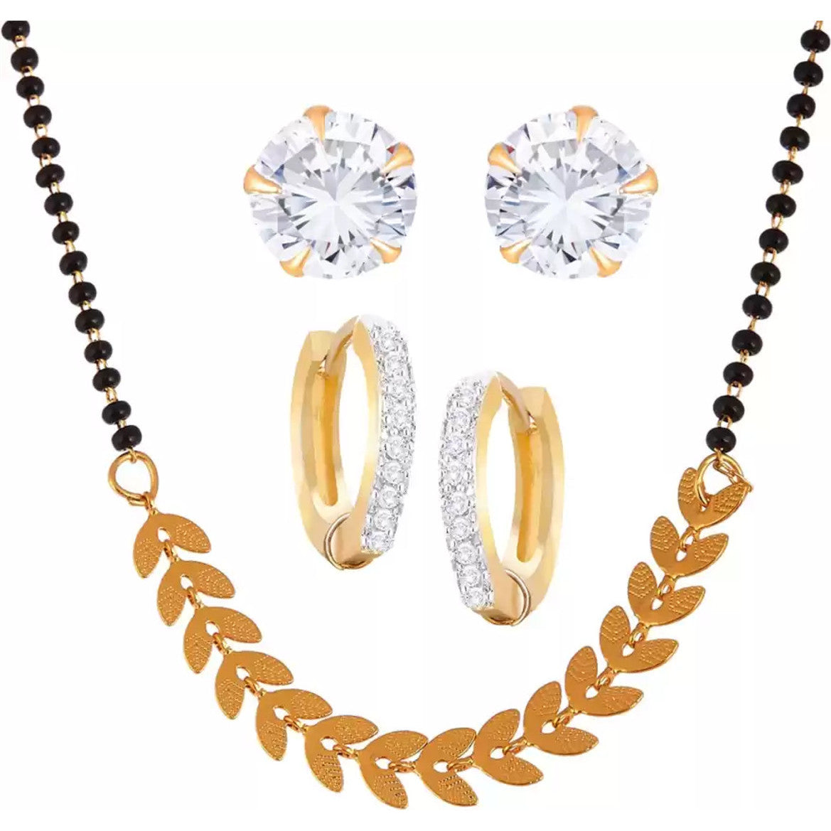 Mangalsutra with Combo Earrings for Women | Buy Mangalsutra Online from Mekkna
