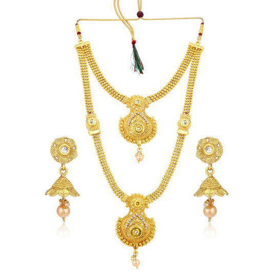 Sukkhi Traditional Gold Plated Necklace Set For Women