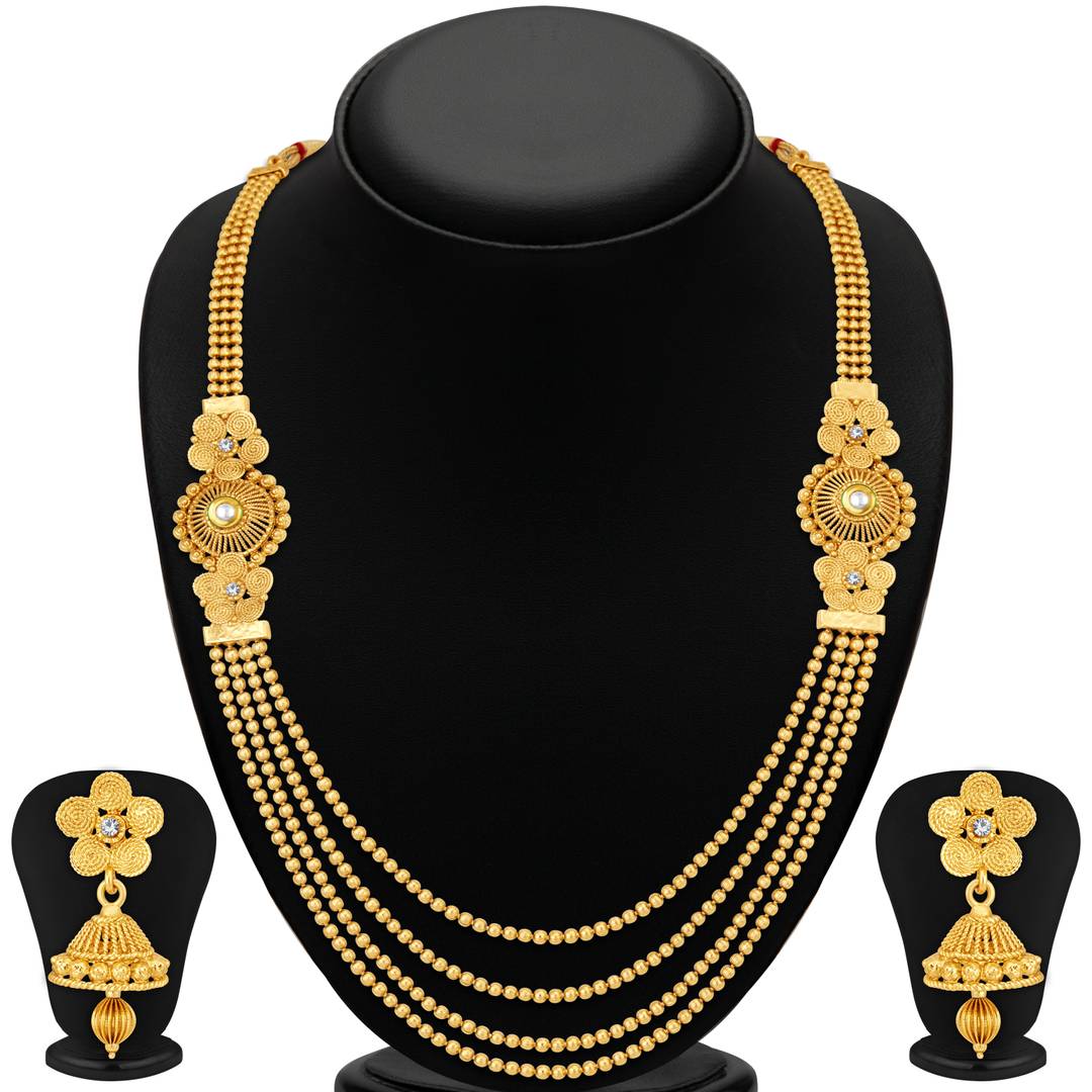 Sukkhi Women Alloy Multi-String Jewellery Set