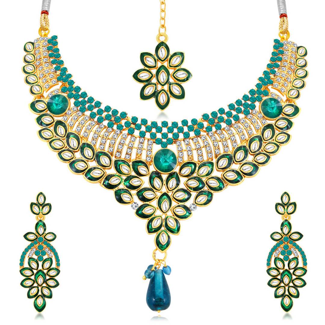 Sukkhi Women Alloy Collar Jewellery Set