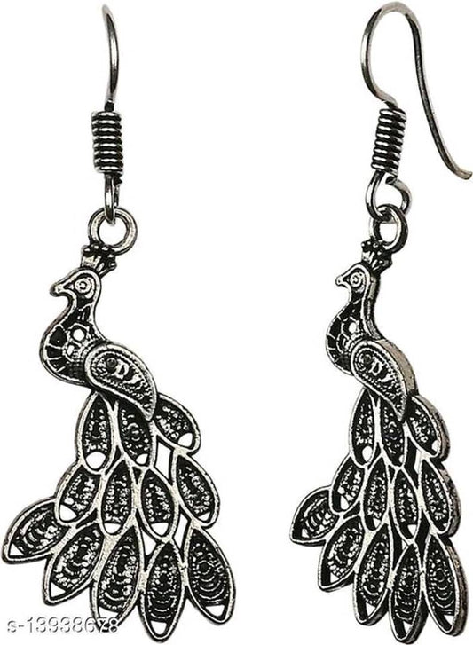 Peacock earrings