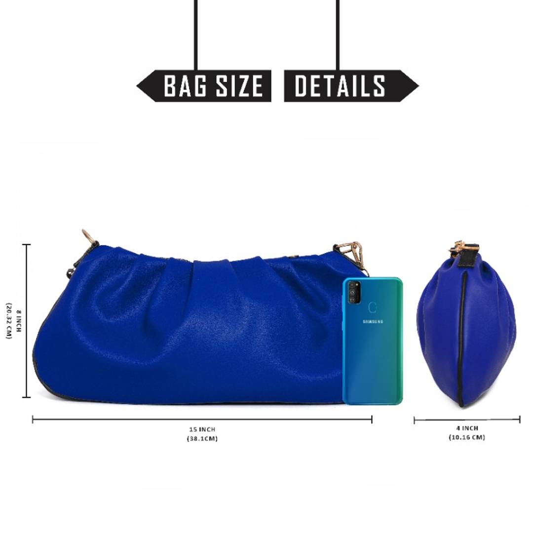 Stylish Chunnat Women's Handbag for Ladies and Girls (Blue)