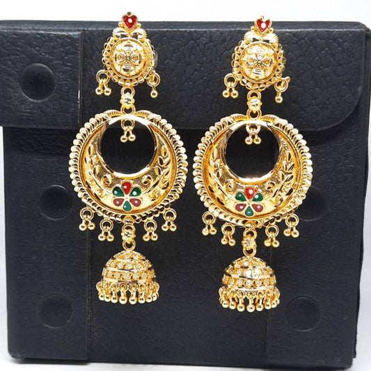 Traditional gold and micron plated jhumki