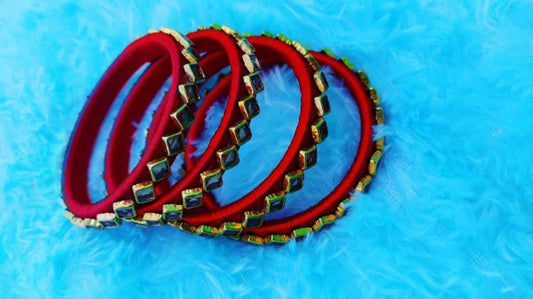 Silk thread bangles