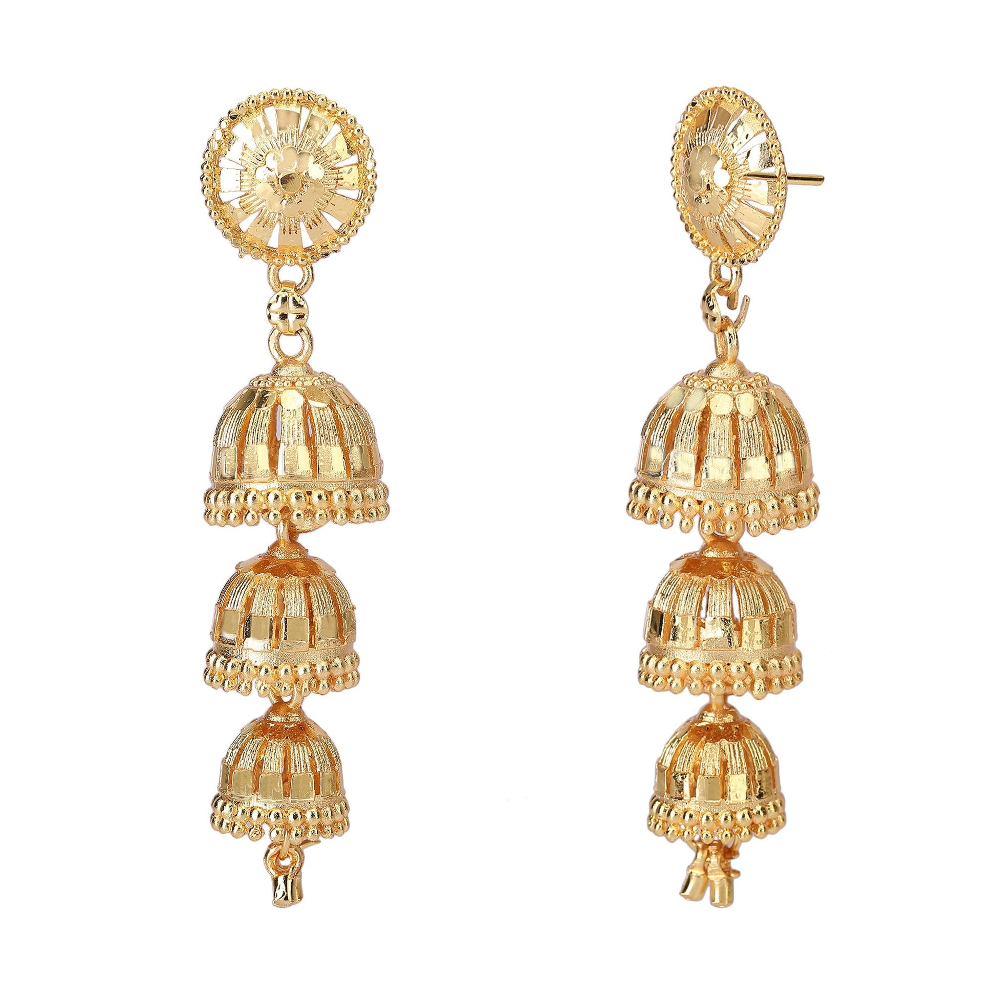 Bhagya Lakshmi Gold Plated Earrings Collection - Shop Now!