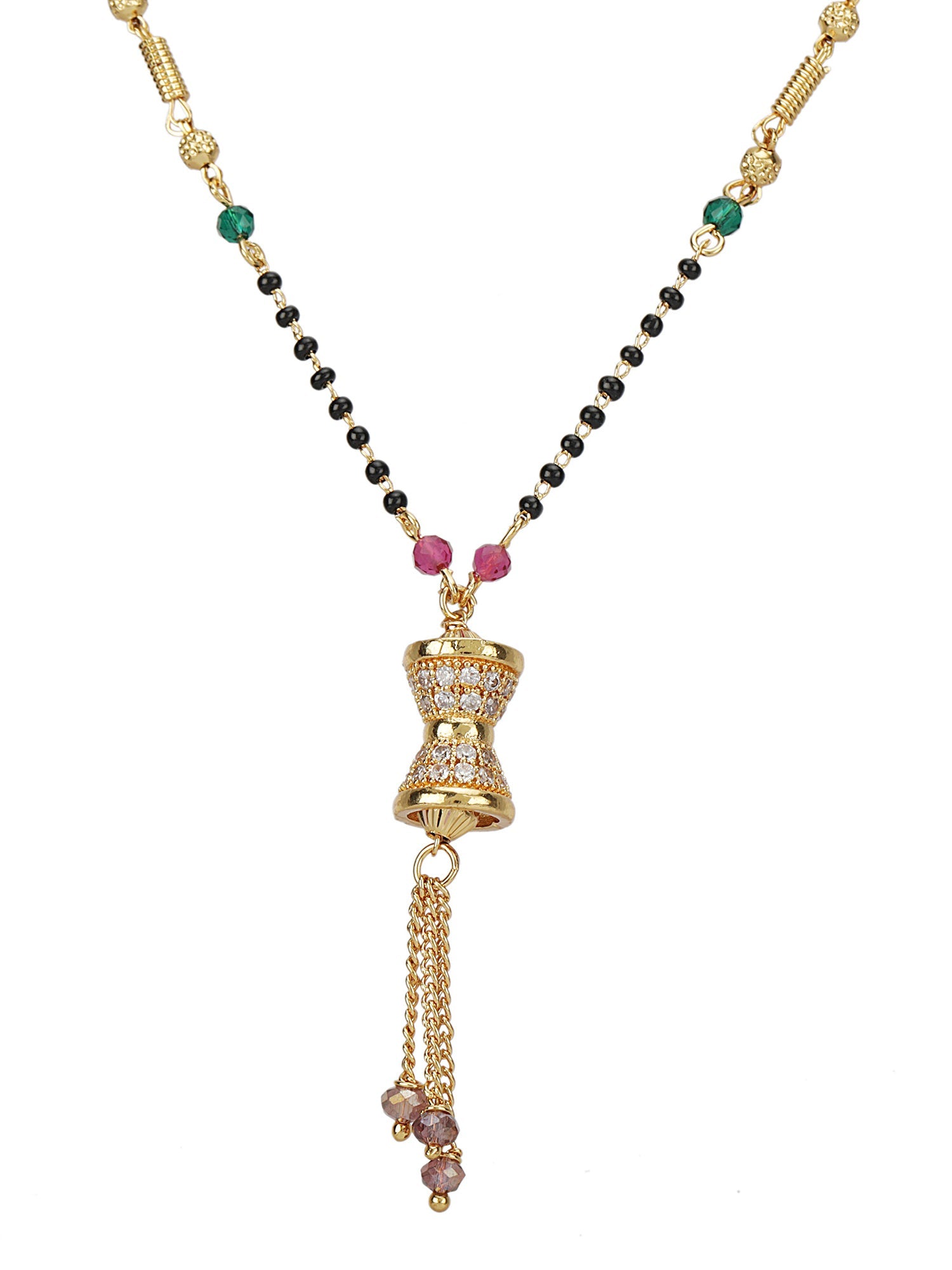Mekkna Women’s Pride Alloy Traditional Stylish & Gold-Plated Mangalsutra set for Women
