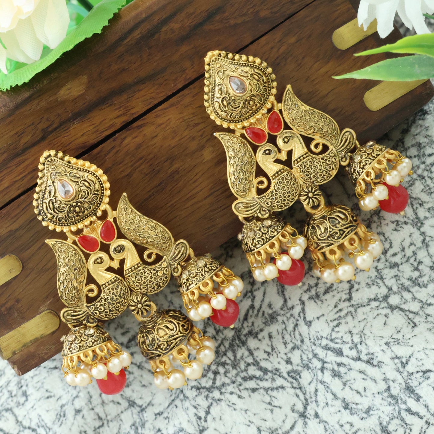 Bhagya Lakshmi Gold Plated Earrings - Buy earrings online from Bhagya Lakshmi