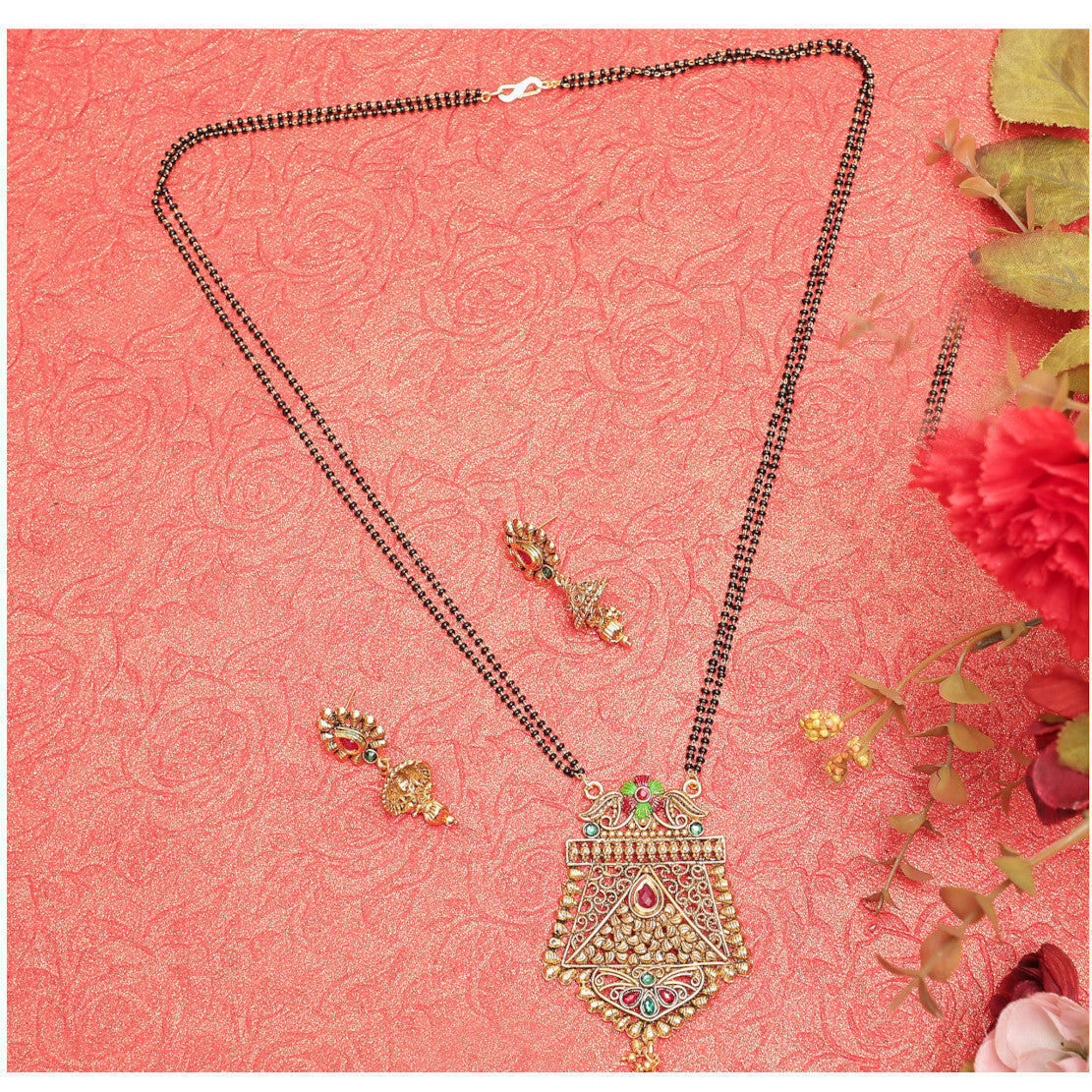 Mangalsutra with Earrings for Women | Buy Mangalsutra Online from Mekkna