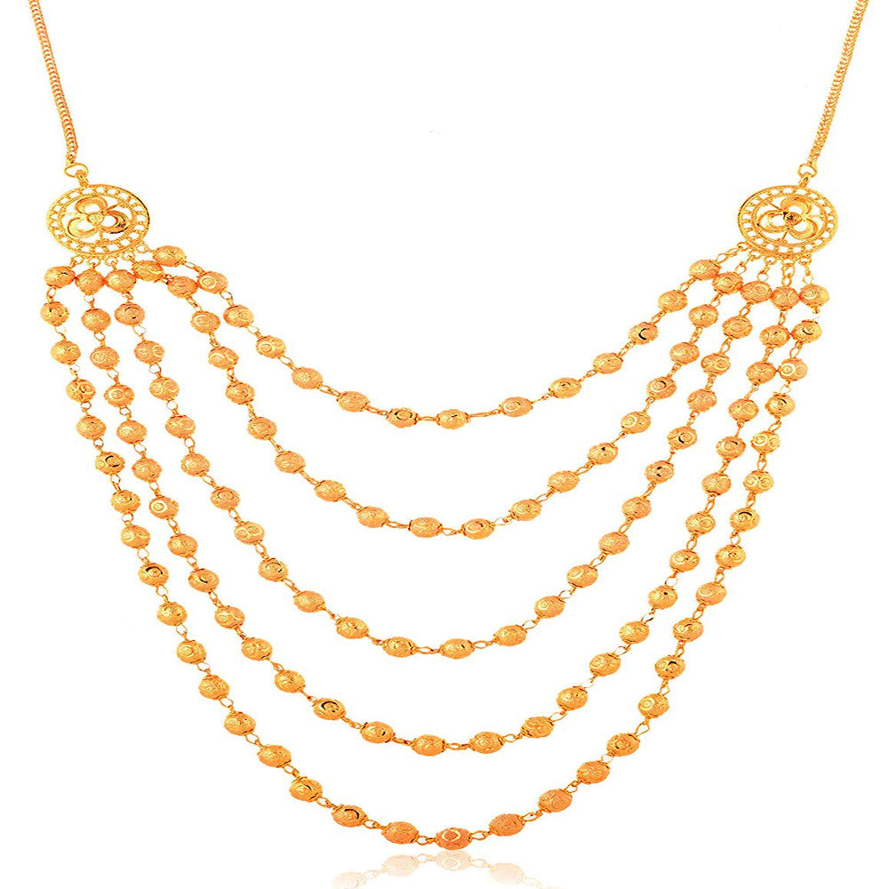 Gold Plated Necklace for Women | Buy Jewellery set Online from Mekkna