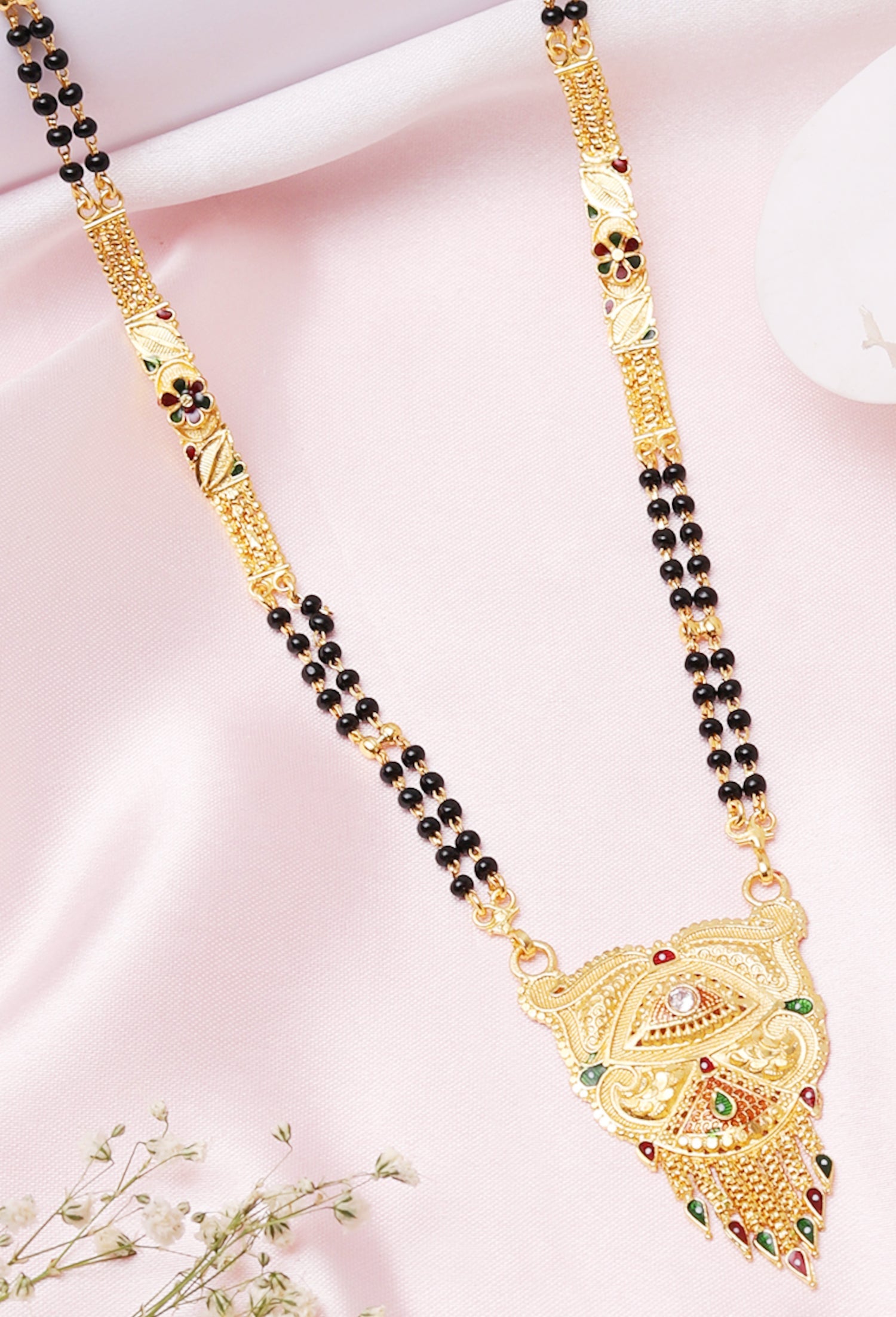 Mekkna Women's Pride Traditional Gold Plated Mangalsutra | Buy This Jewellery Online from Mekkna