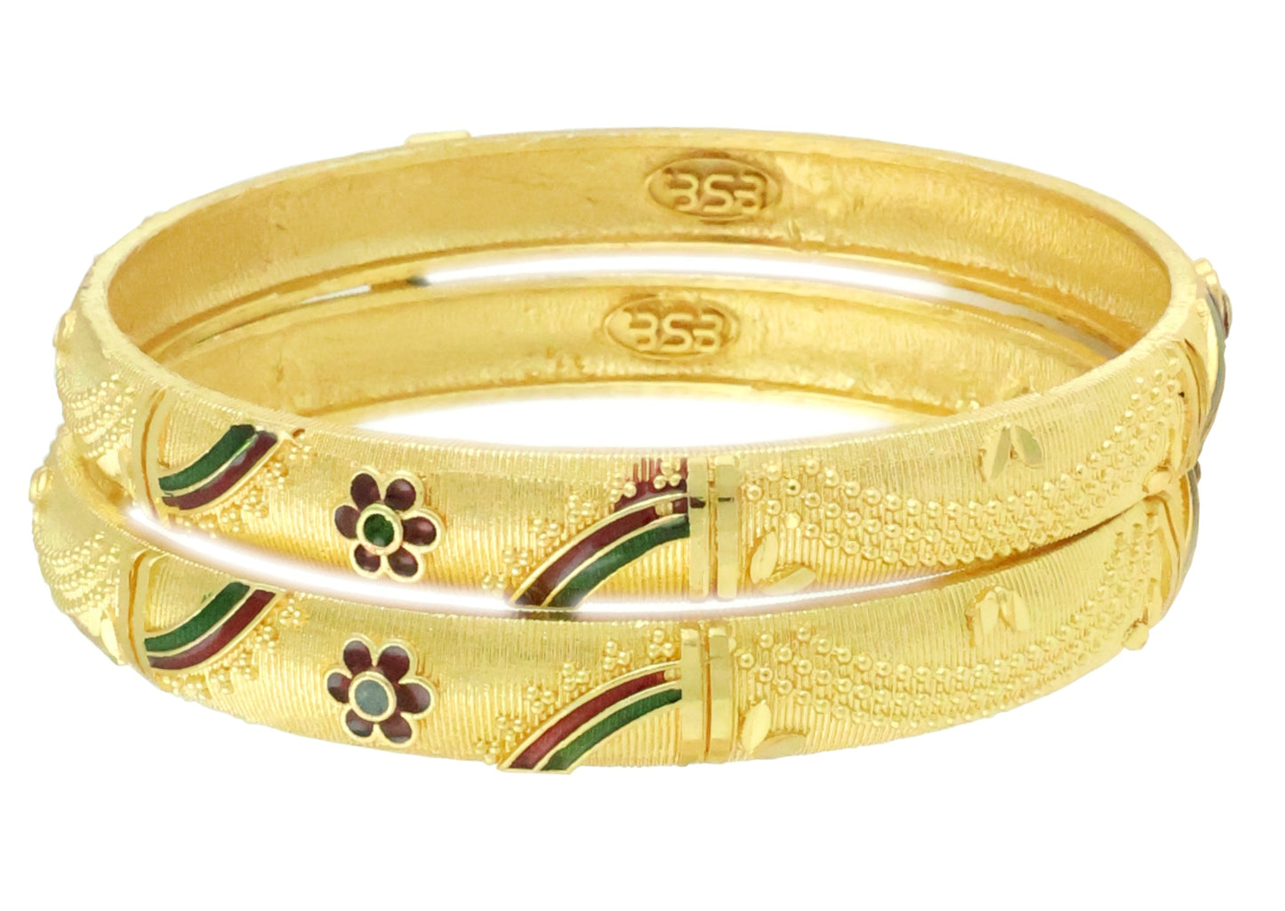 Bhagya Lakshmi Gold Plated Bangles set for Women