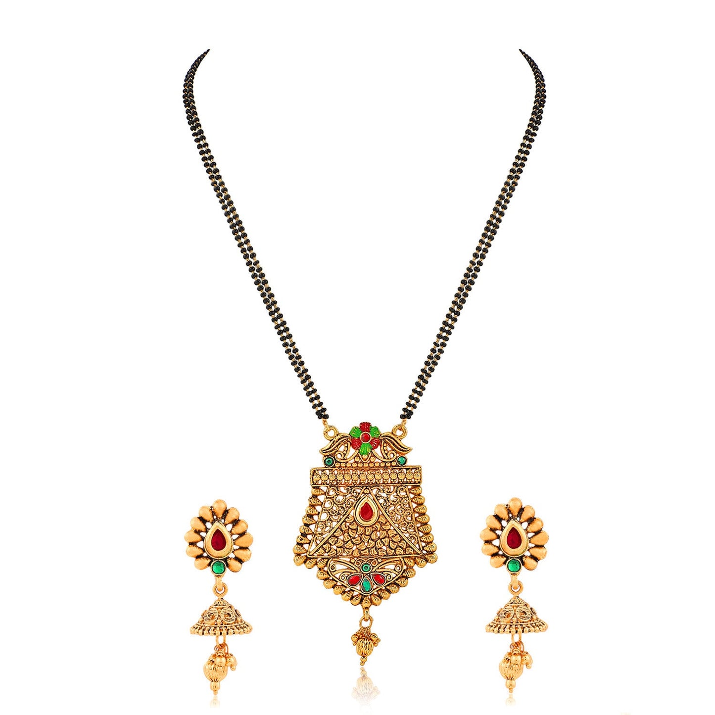 Mangalsutra with Earrings for Women | Buy Mangalsutra Online from Mekkna