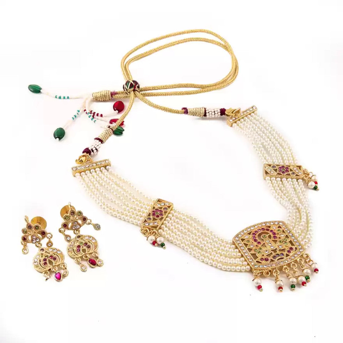 Necklace with Earrings for Women | Buy Jewelry set Online from Mekkna