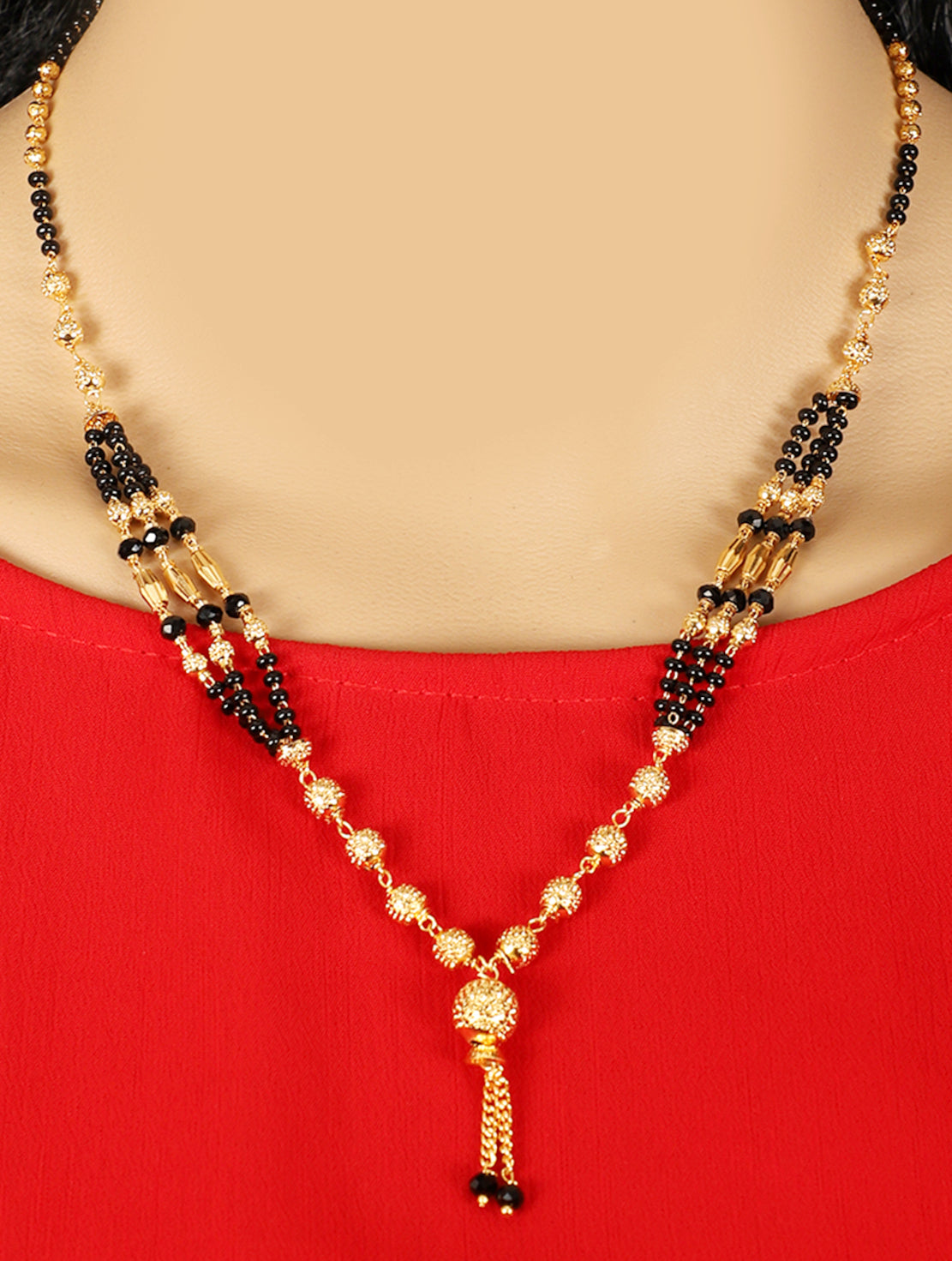 Mekkna Women's Pride Gold Plated Mangalsutra | Buy Jewellery Online from Mekkna