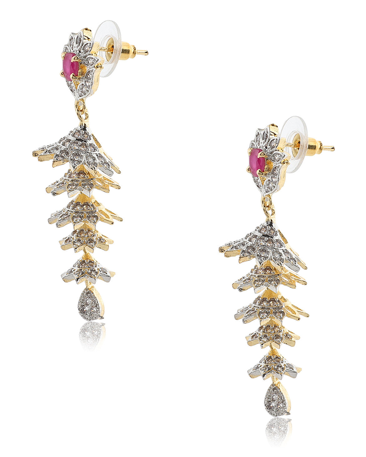 Mekkna Designed Gold Plated Earrings for Women | Buy This Jewellery Online from Mekkna