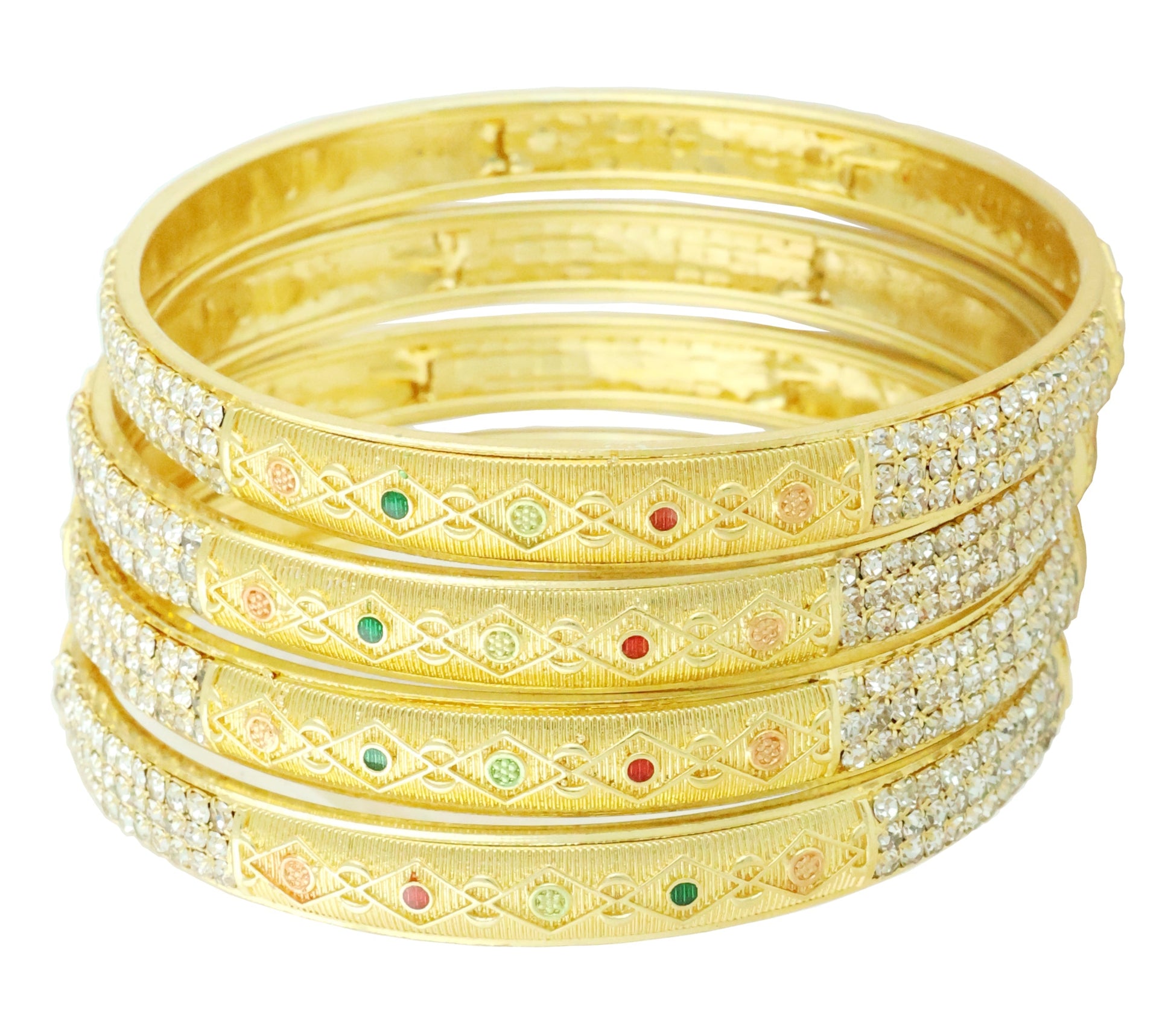 Bhagya Lakshmi Gold Plated for a luxurious look Stunning bangle design High-quality materials 
