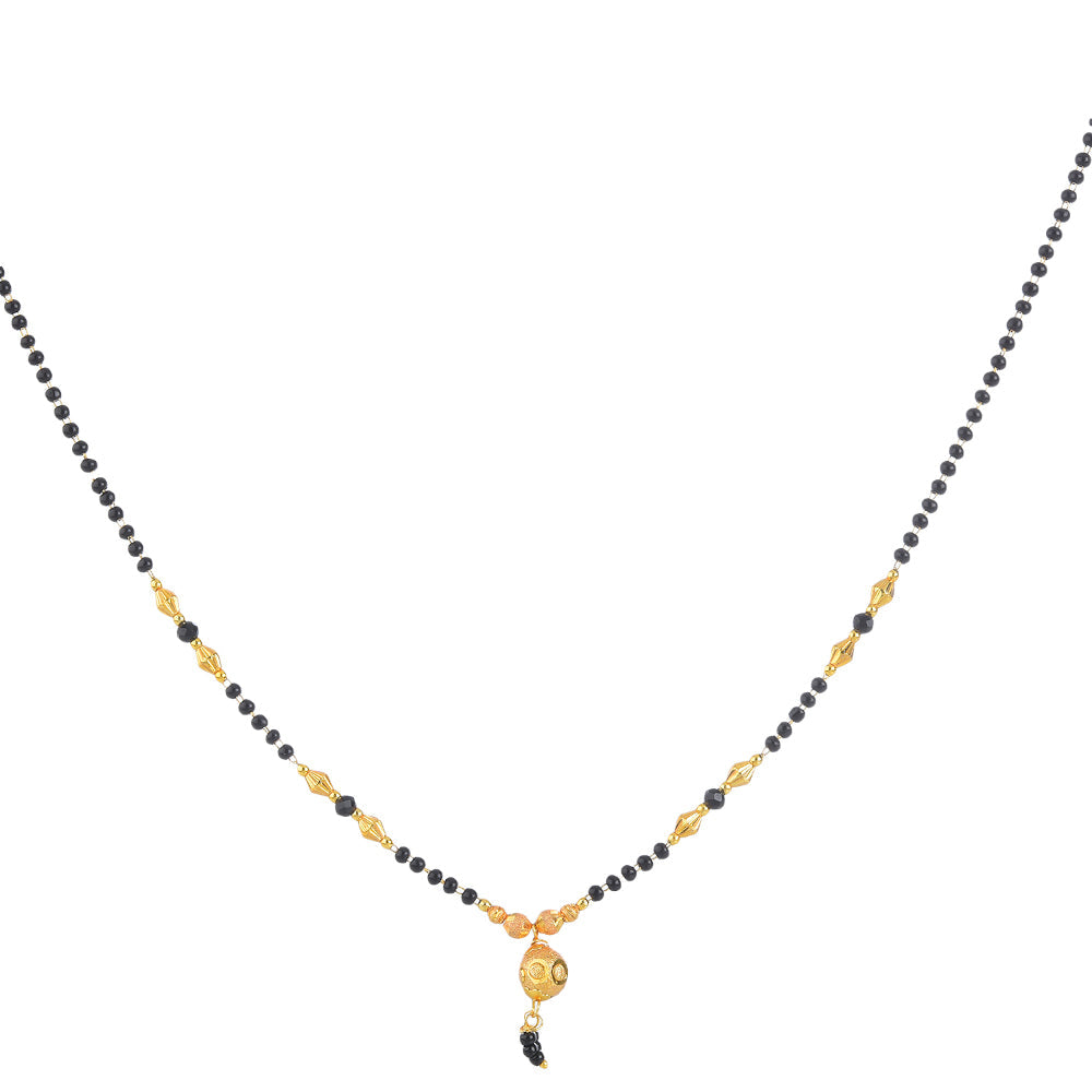 Mekkna Women's Pride Traditional Gold Plated Mangalsutra For Women