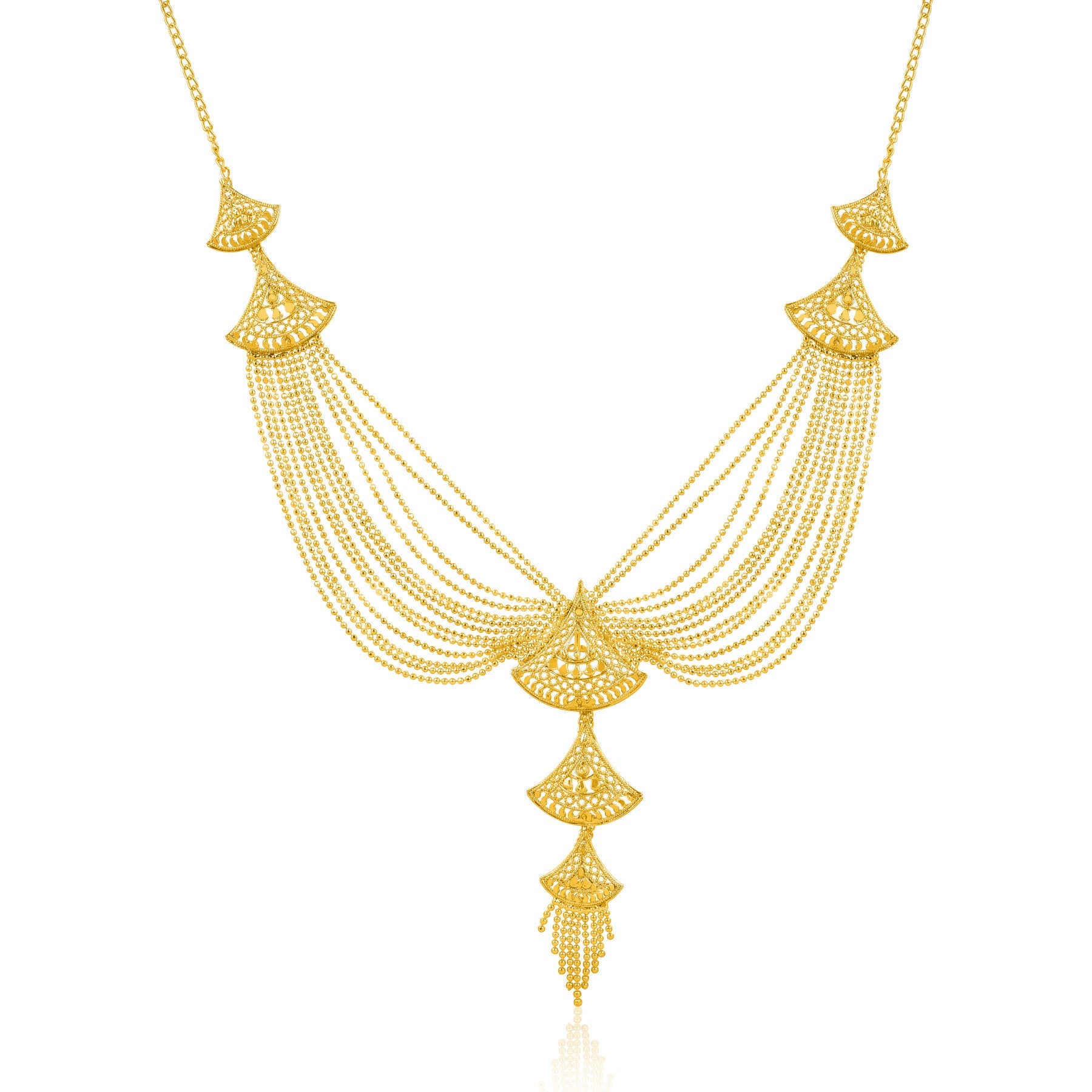 Necklace with earrings for Women | Buy This Jewellery set Online from Mekkna