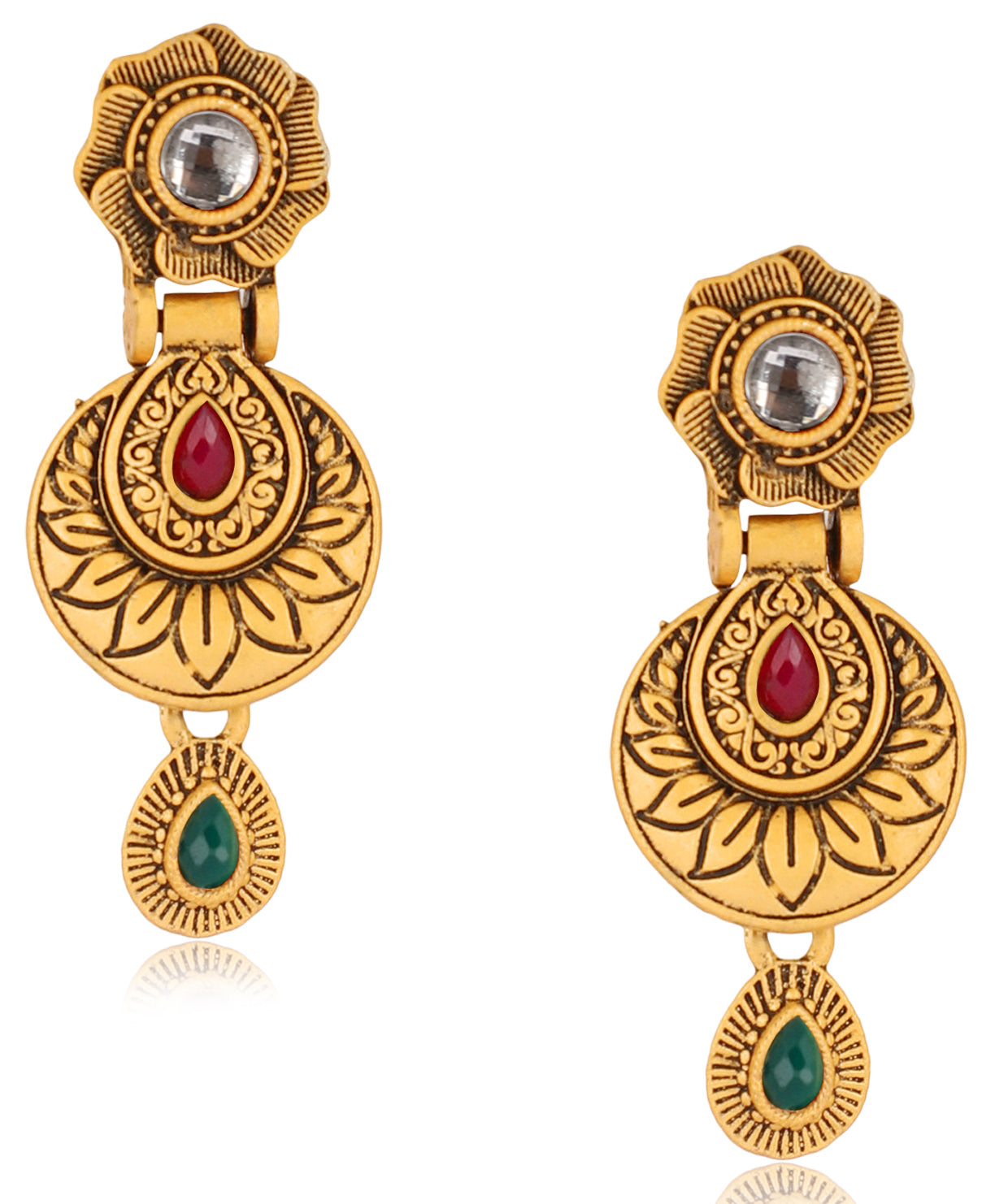 Mekkna Designed Handcrafted Gold Plated Necklace | Buy This Jewellery set Online from Mekkna