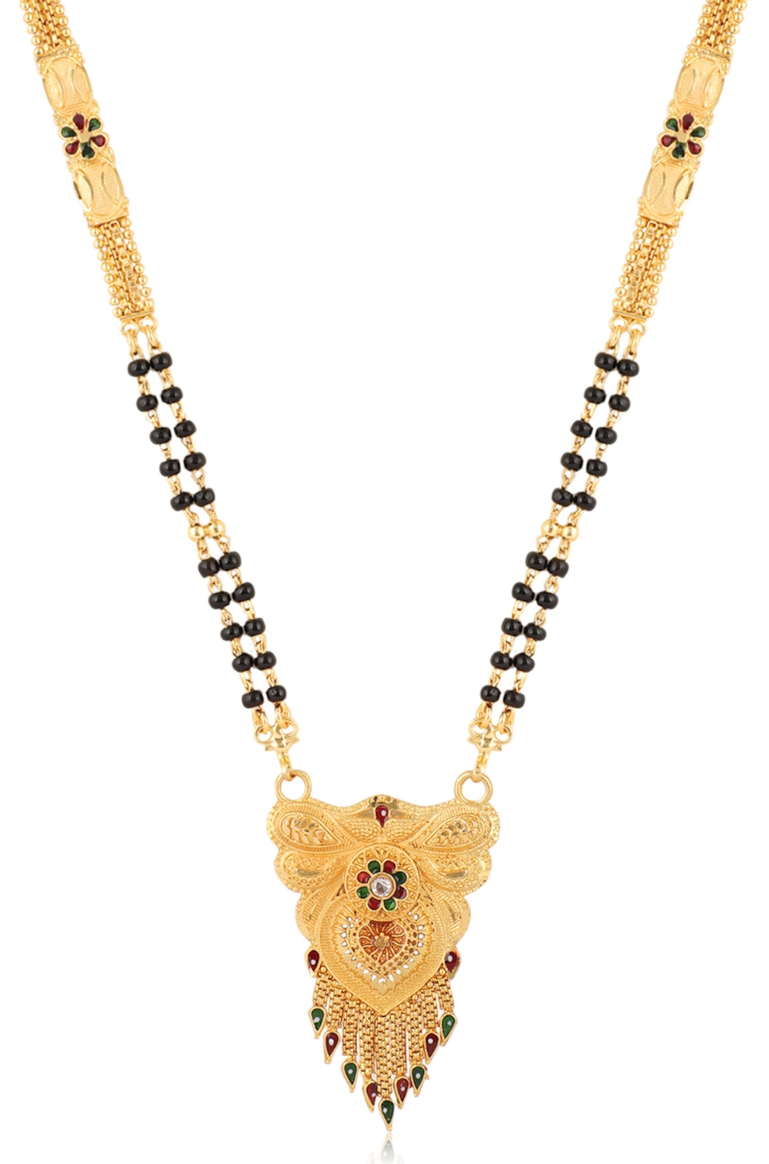 Mekkna Women's Pride Traditional Gold Plated Mangalsutra for Women | Buy This Jewellery Online from Mekkna.