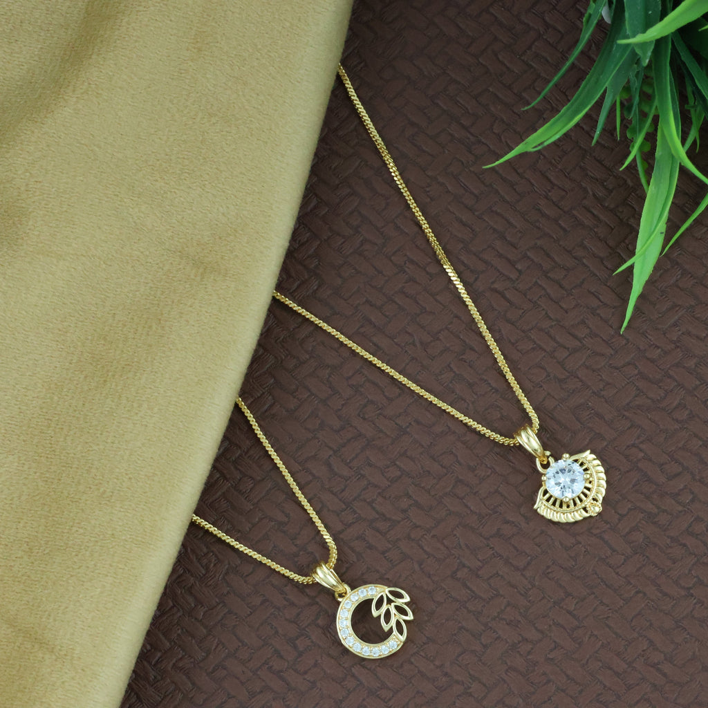 Bhagya Lakshmi Gold Plated Combo of Pendant Collection - Shop Now!