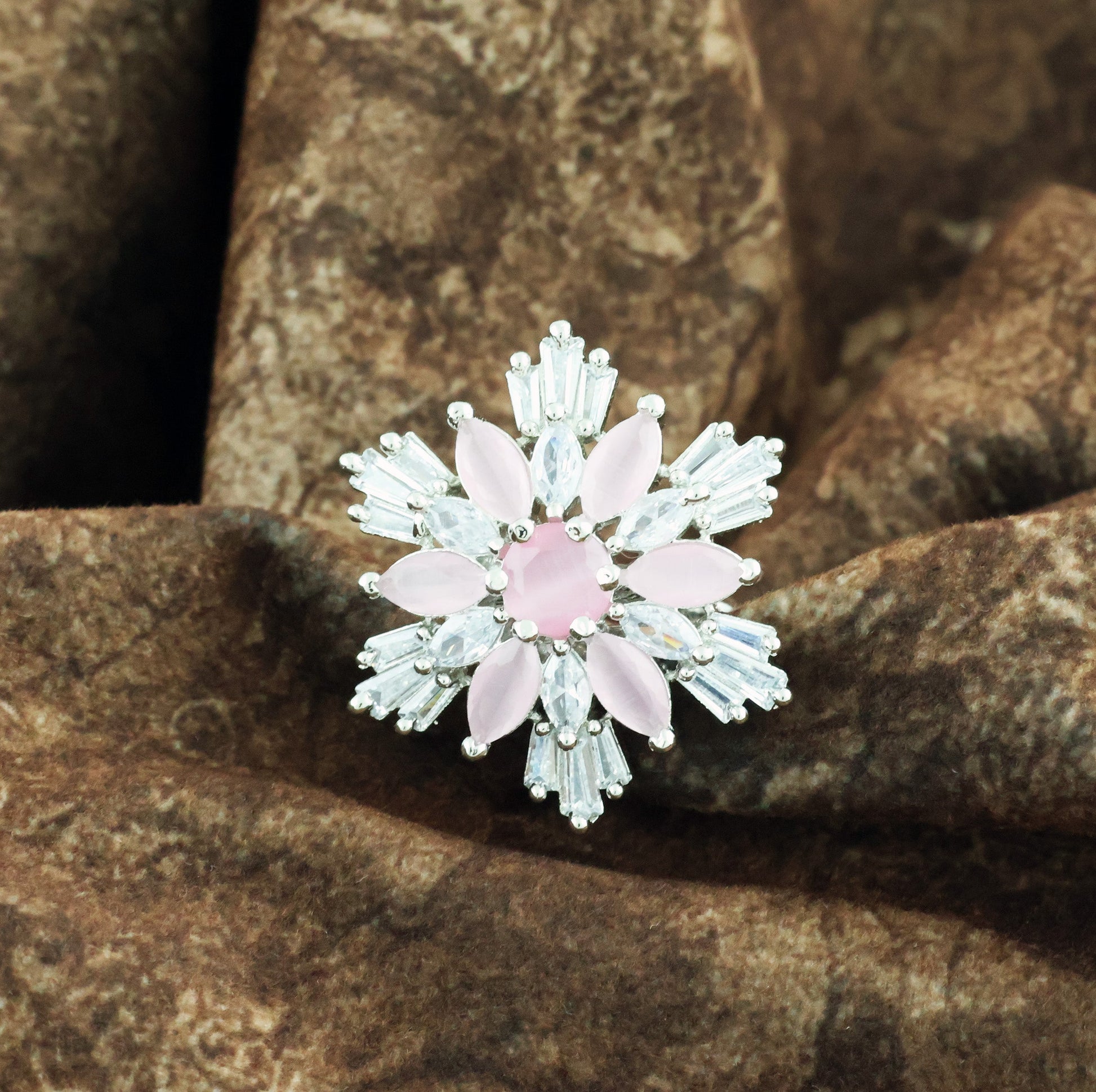 Mekkna Women's Pride Silver Plated Traditional Rings For Women | Buy This Ring set Online from Mekkna