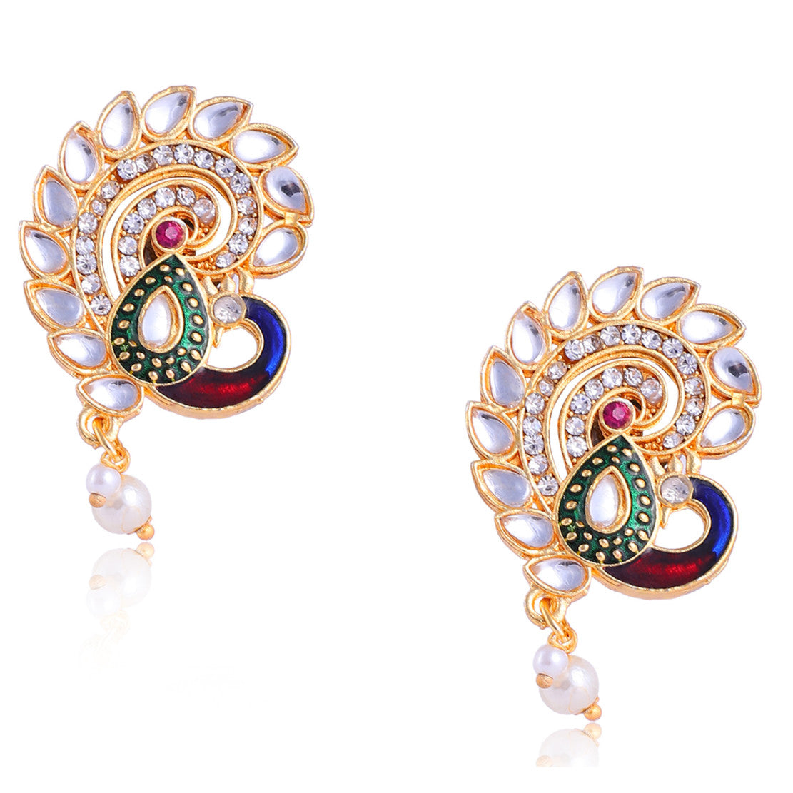 Best Traditional Designed by Handcrafted Rani Haar Necklace with Earrings for Women | Buy This Necklace Online from Mekkna
