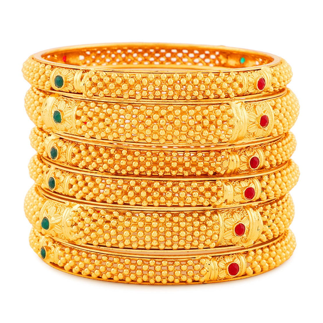 Gold Plated Mangalsutra with Bangles for Women | Buy Jewellery set Online from Mekkna